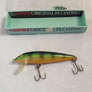 NOS Original Rapala Balsa Fish Lure, Floating Model